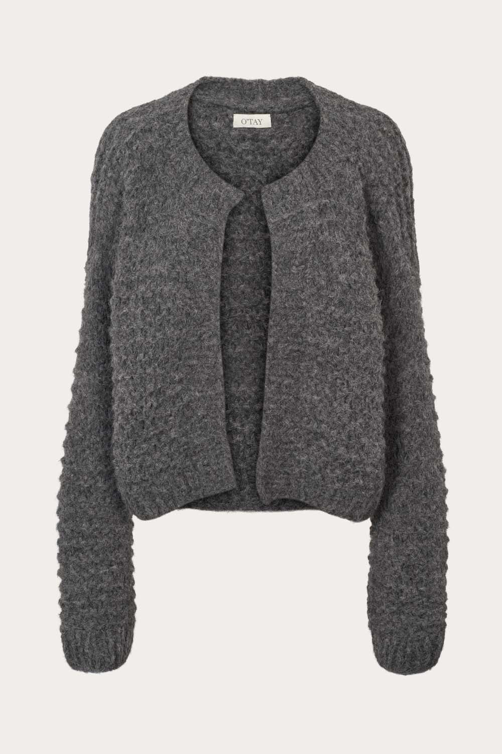 Denise Cardigan - Charcoal – otay.dk