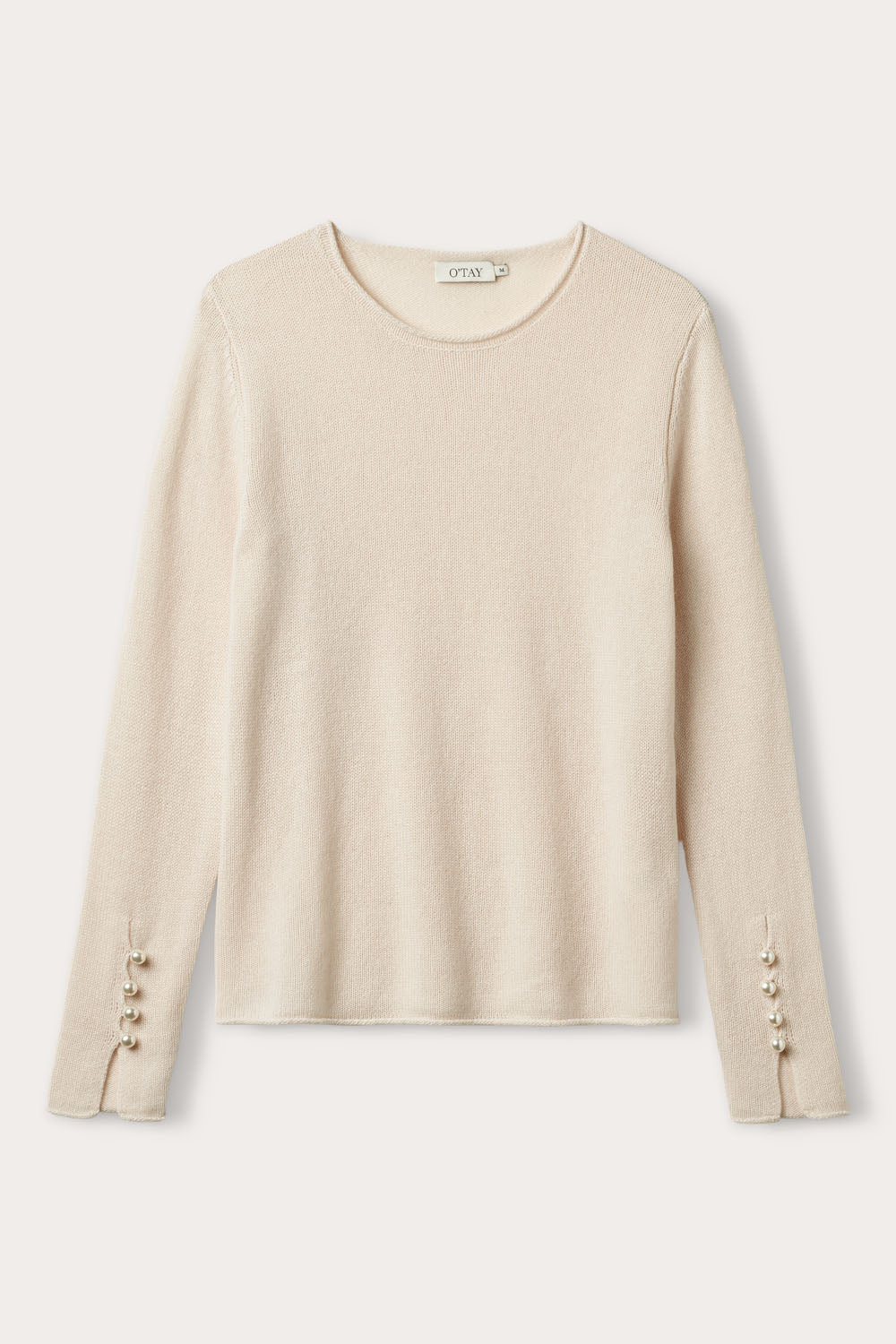 O'TAY Abbelone Sweater Bluser Delicate White