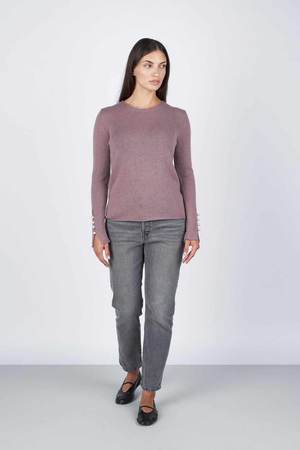 O'TAY Abbelone Sweater Bluser Aubergine