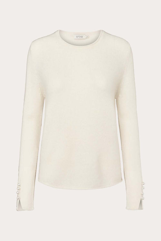O'TAY Abbelone Sweater Bluser Off White