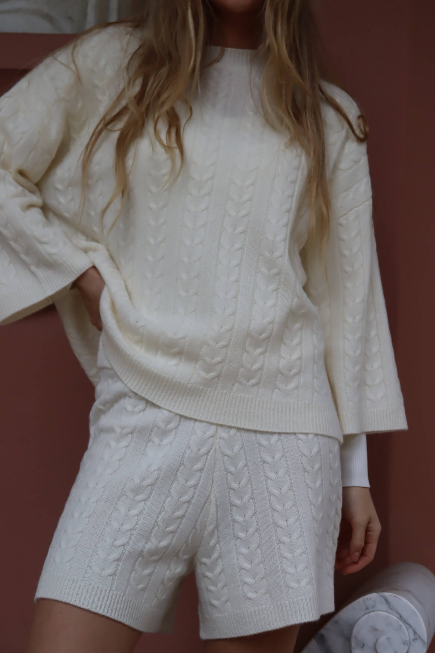 O'TAY Berry Sweater Bluser Off White