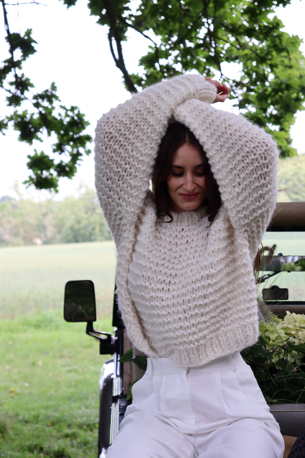 O&#39;TAY Dahlia Sweater Bluser Off White