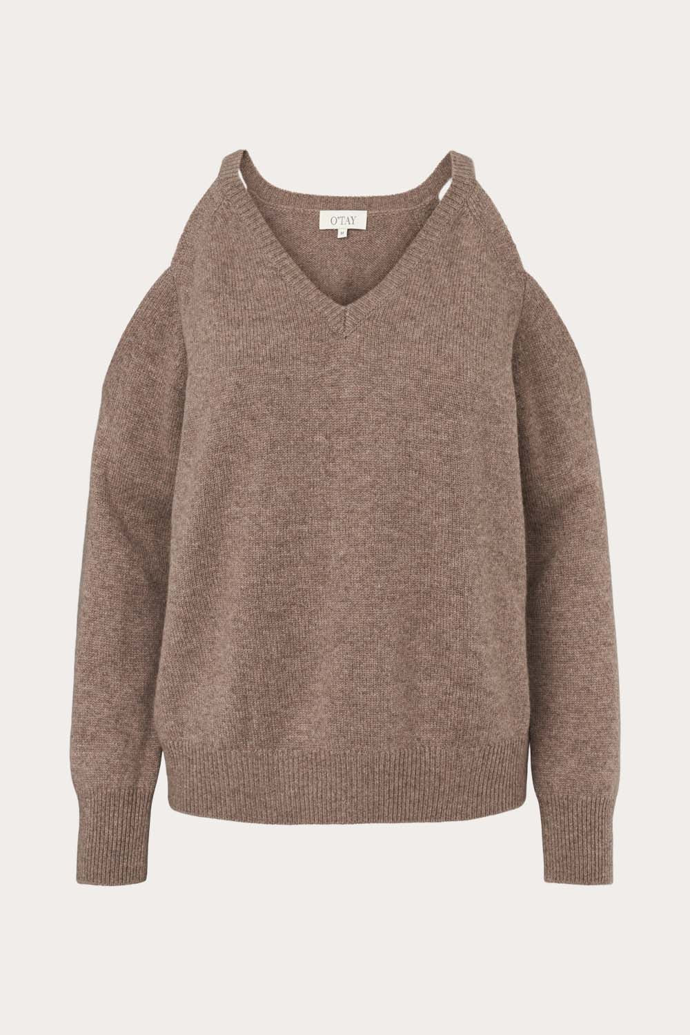 O&#39;TAY Davina Sweater Bluser Brownstone