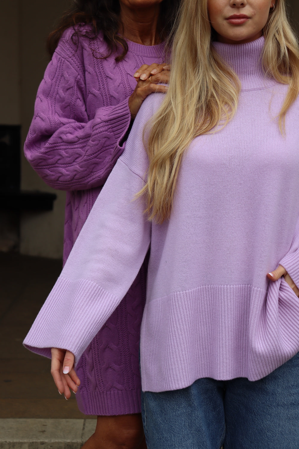 O'TAY Della Sweater Bluser Hint of Violet