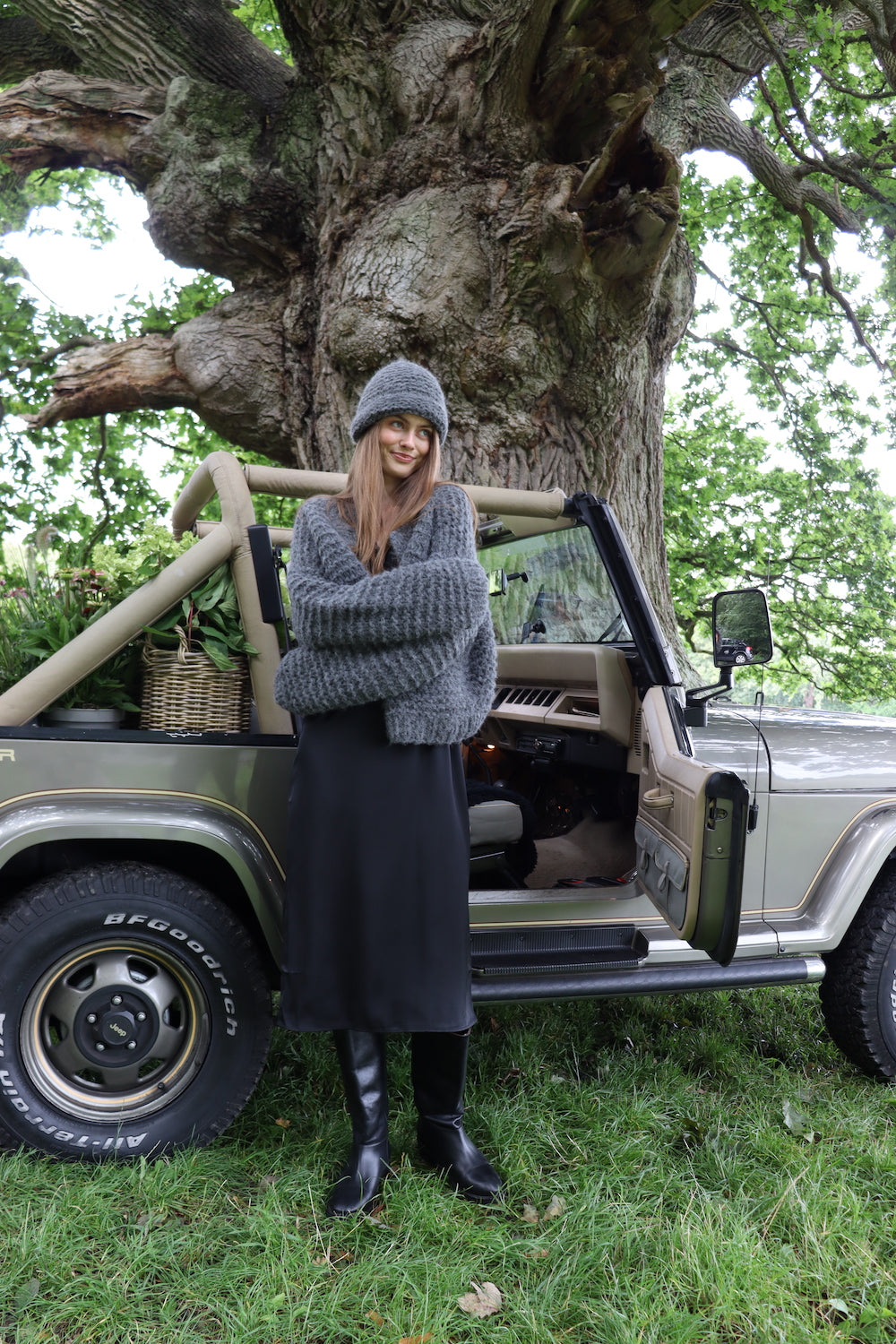 O&#39;TAY Denise Cardigan Cardigans Charcoal