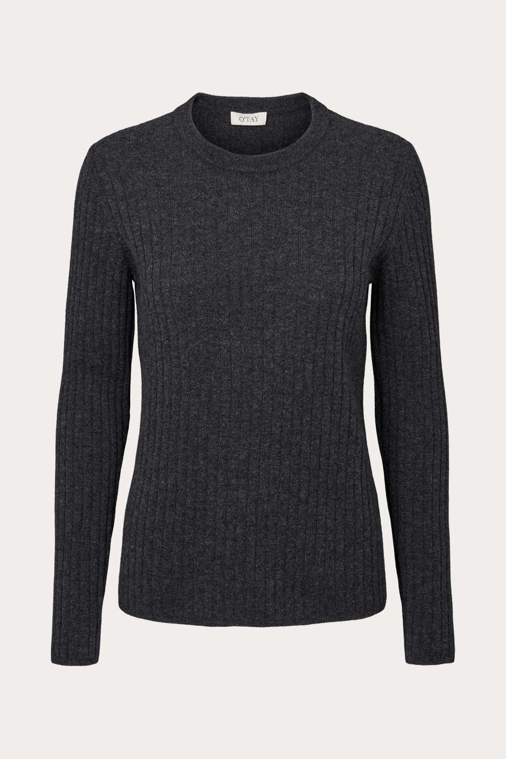 O'TAY Dulcia Sweater Bluser Charcoal