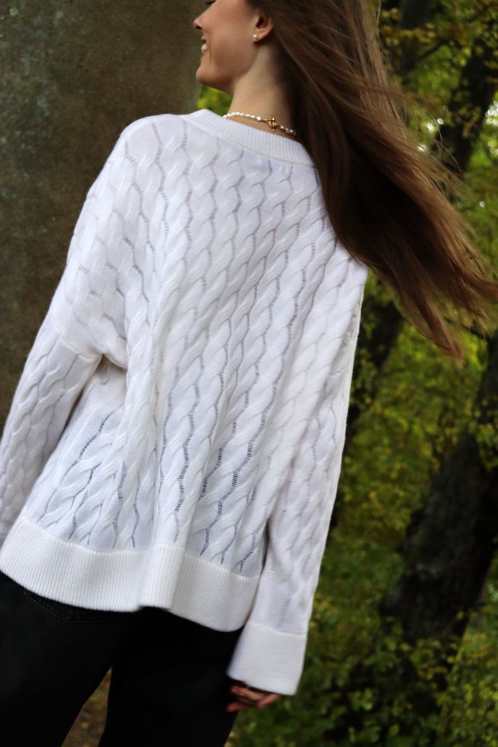 O'TAY Eline Sweater Bluser White