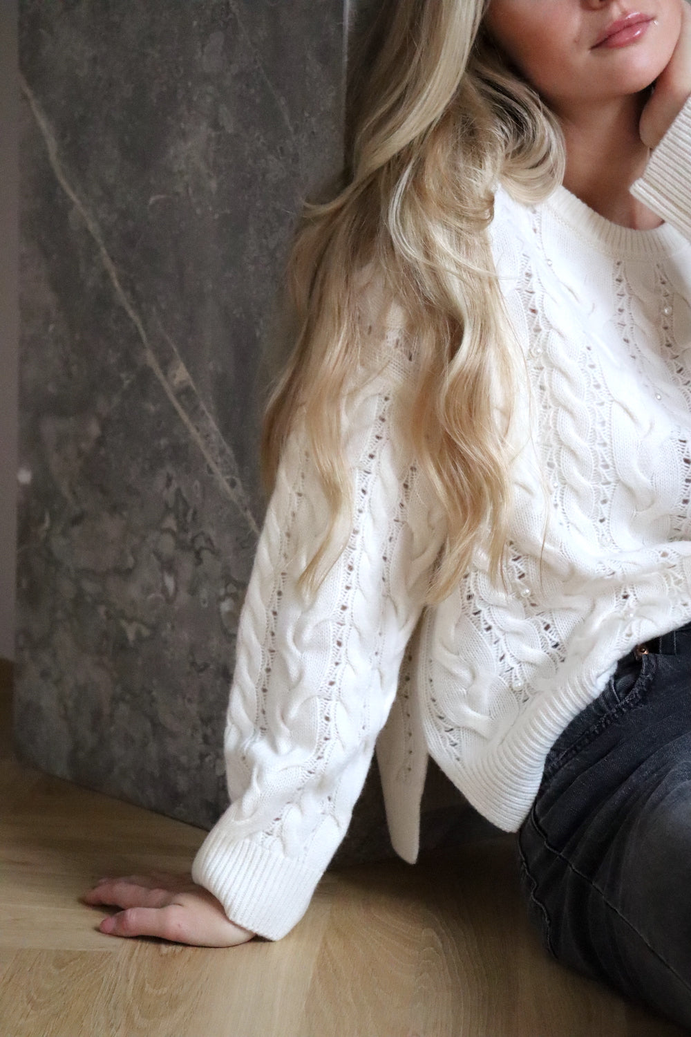 O'TAY Elva Sweater Bluser Off White
