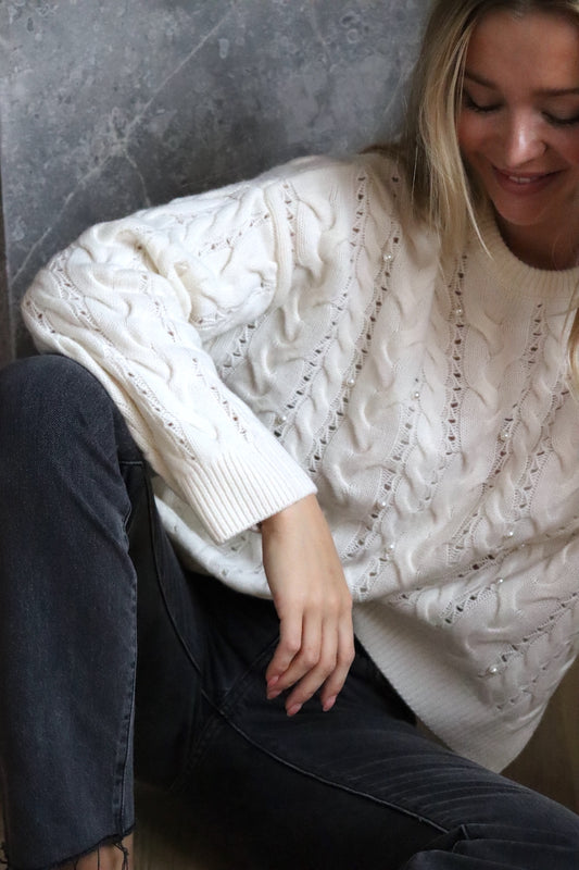 O'TAY Elva Sweater Bluser Off White