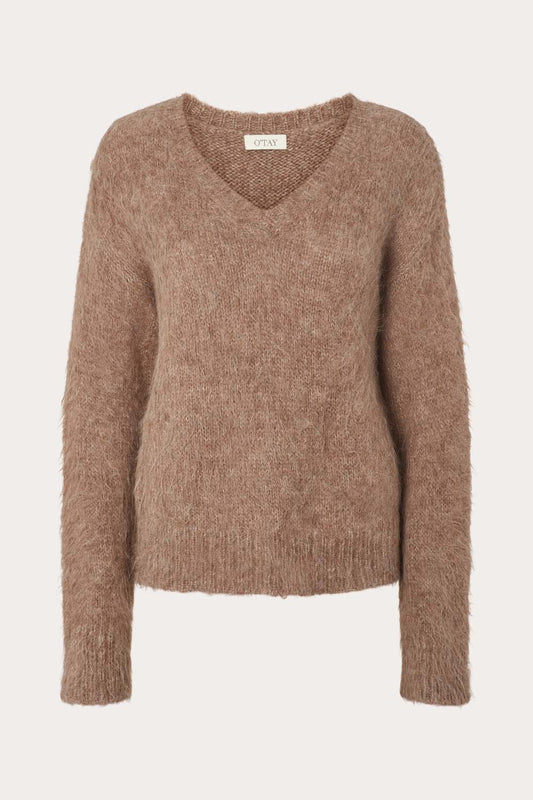 O'TAY Esmeralda Sweater Bluser Alpaca Brown