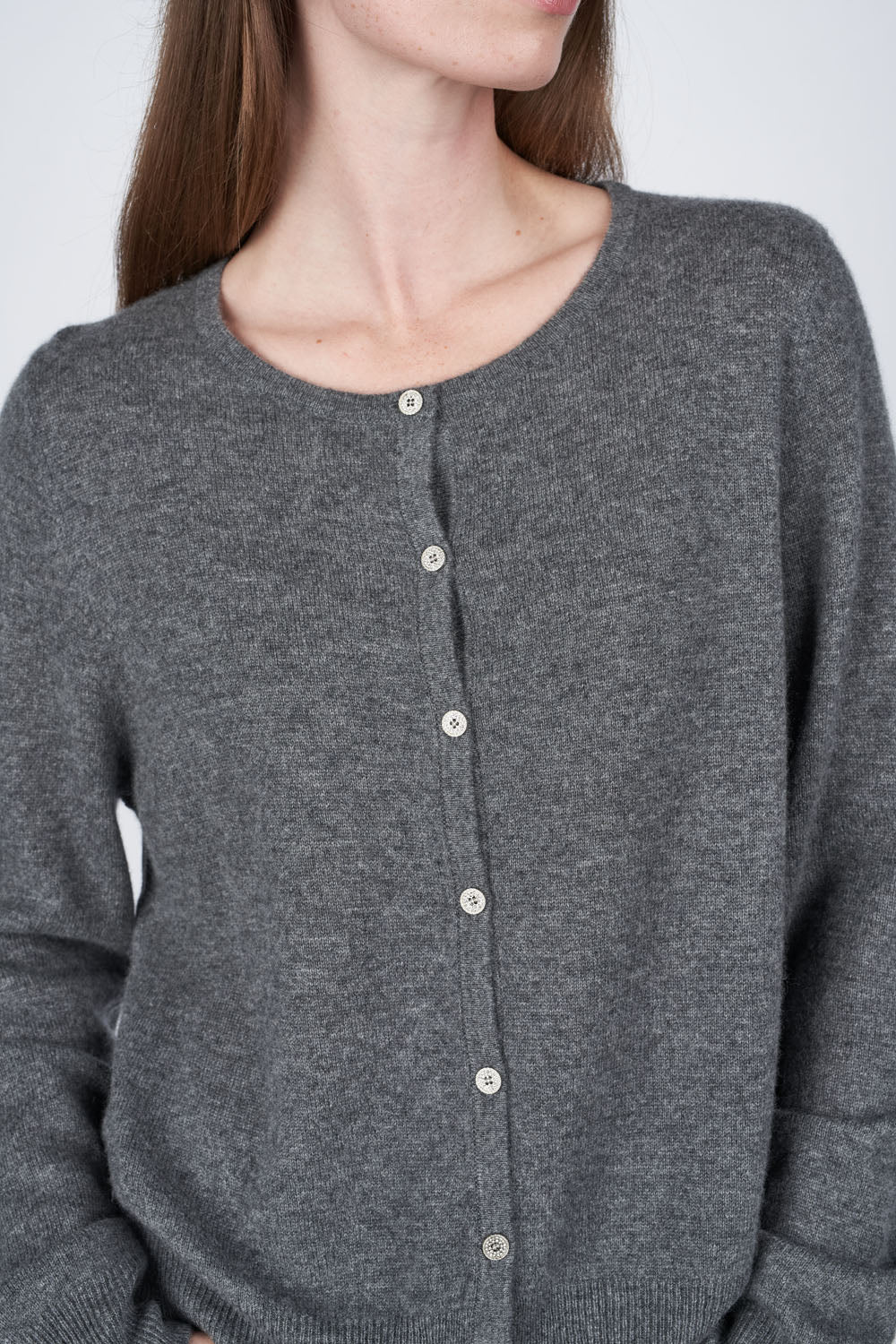 O'TAY Fenix Cardigan Cardigans Dark Grey Melange