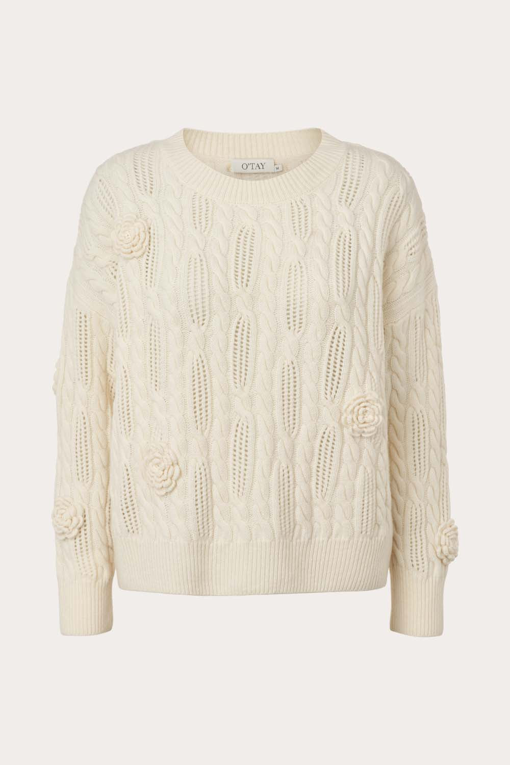 O'TAY Flora Sweater Bluser Off White