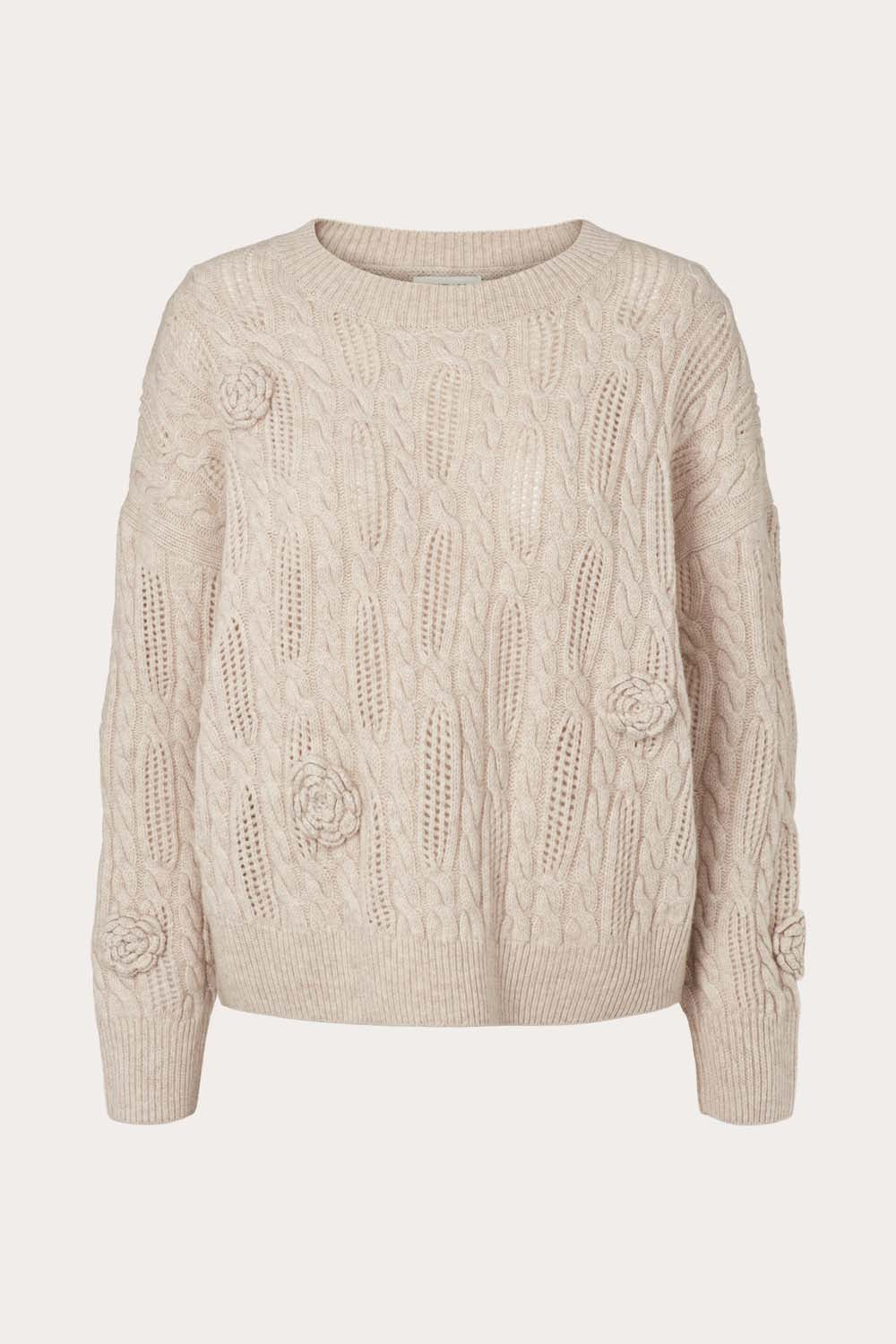 O'TAY Flora Sweater Bluser Sand
