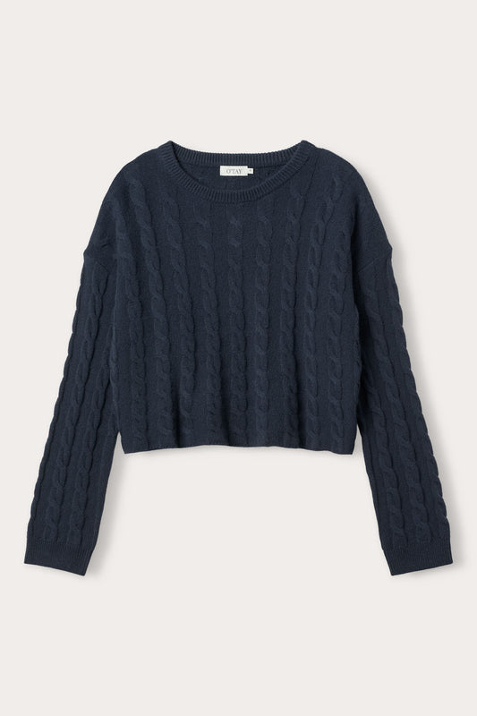 O'TAY Gertrud Sweater Bluser Navy