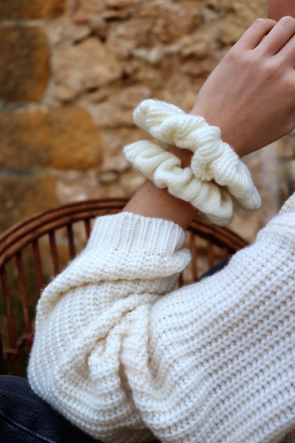 Small Scrunchie - Off White