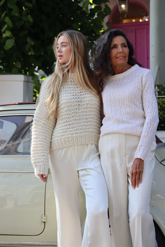 Anna Blouse Boucle - Pure White