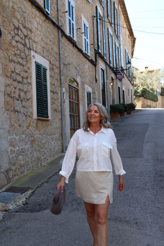 Cerise Shirt - White