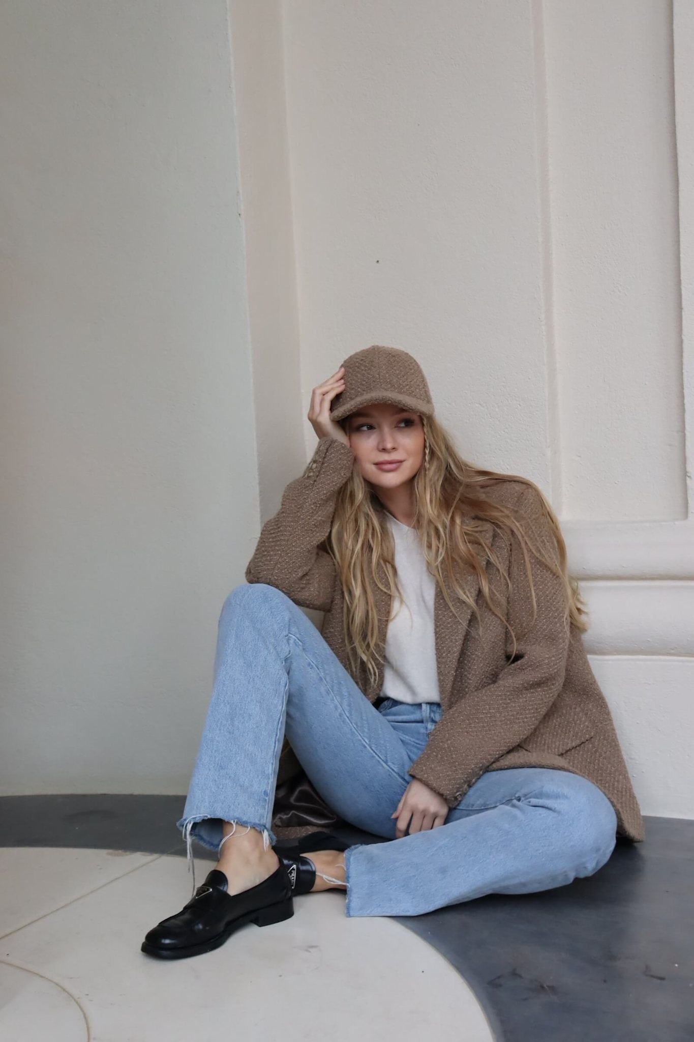 Xenia Blazer Boucle - Nougat