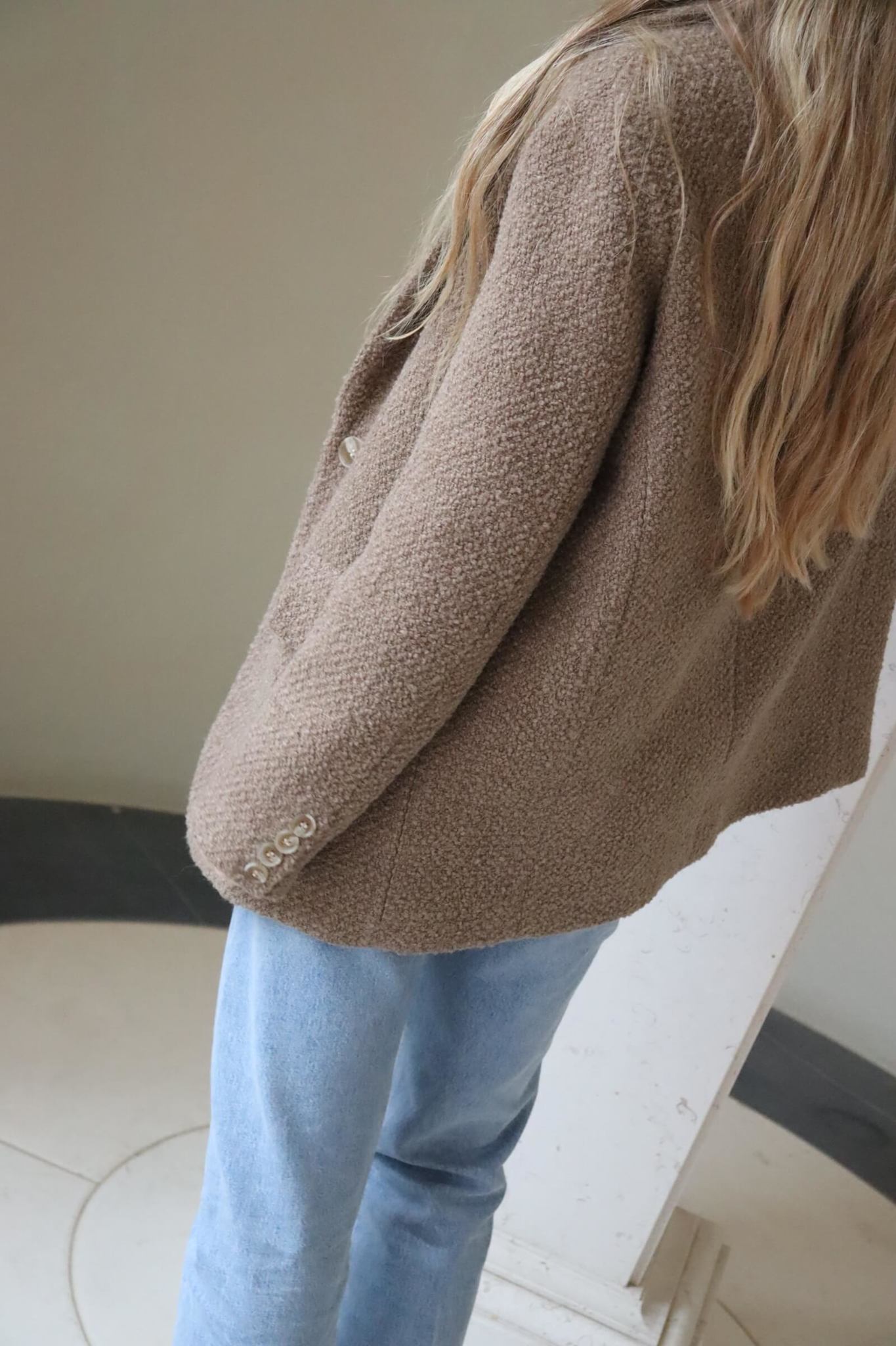 Xenia Blazer Boucle - Nougat