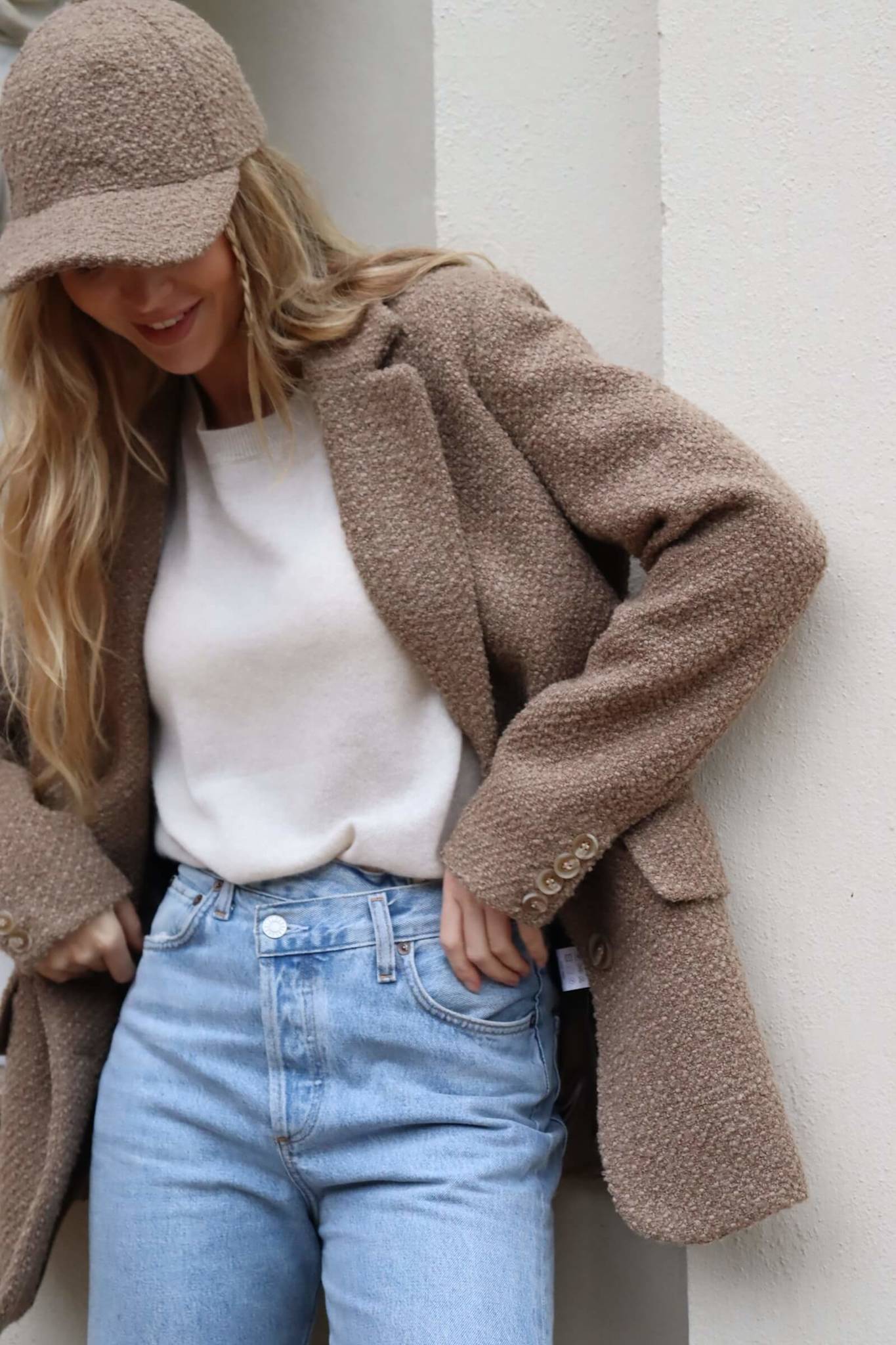 Xenia Blazer Boucle - Nougat