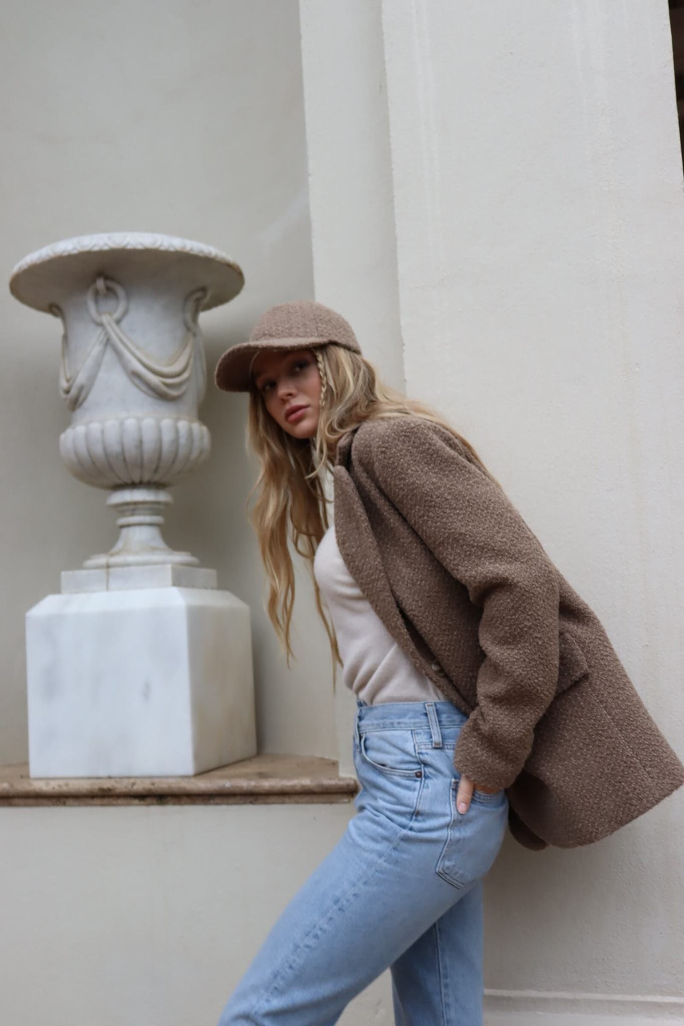 Xenia Blazer Boucle - Nougat