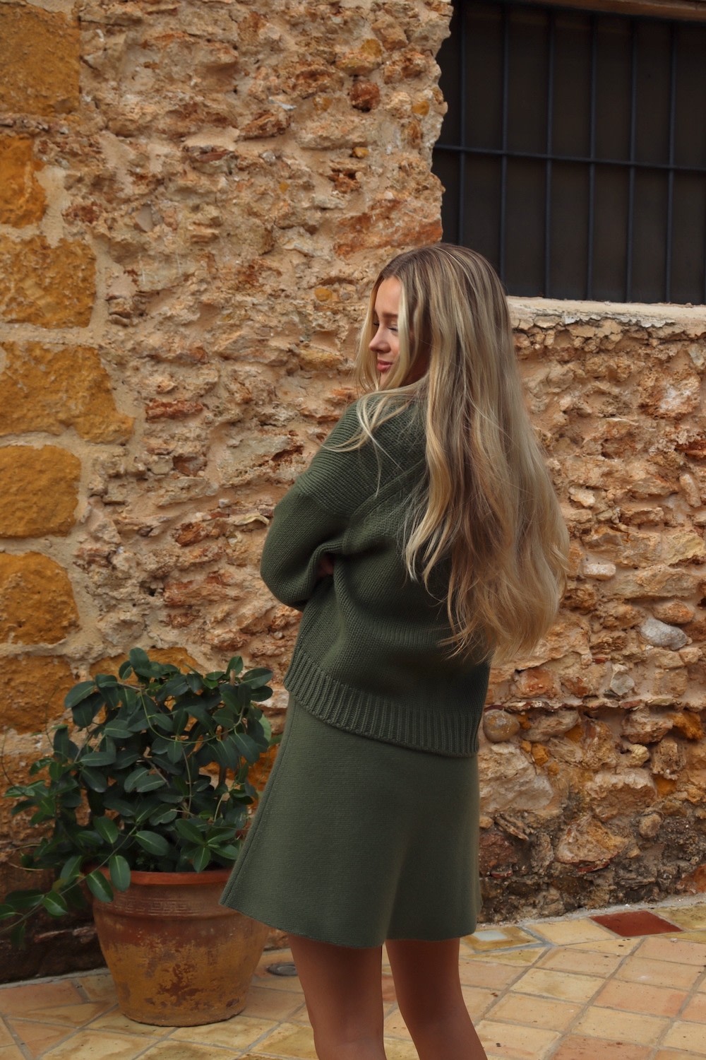 Feodora Cardigan - Mountain Green