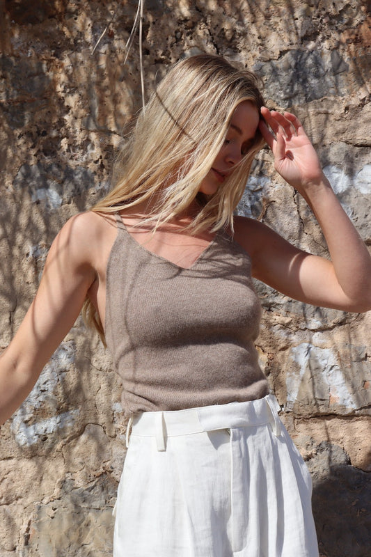 Celine Top - Walnut