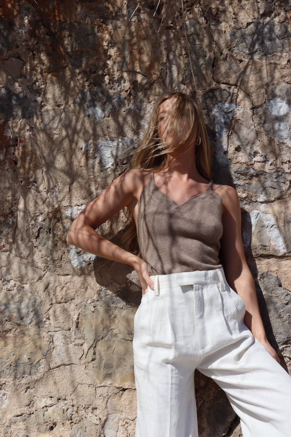 Celine Top - Walnut