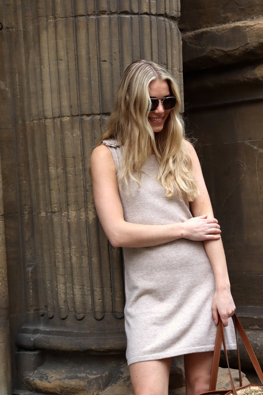 Gardenia Dress Midi - Sandy