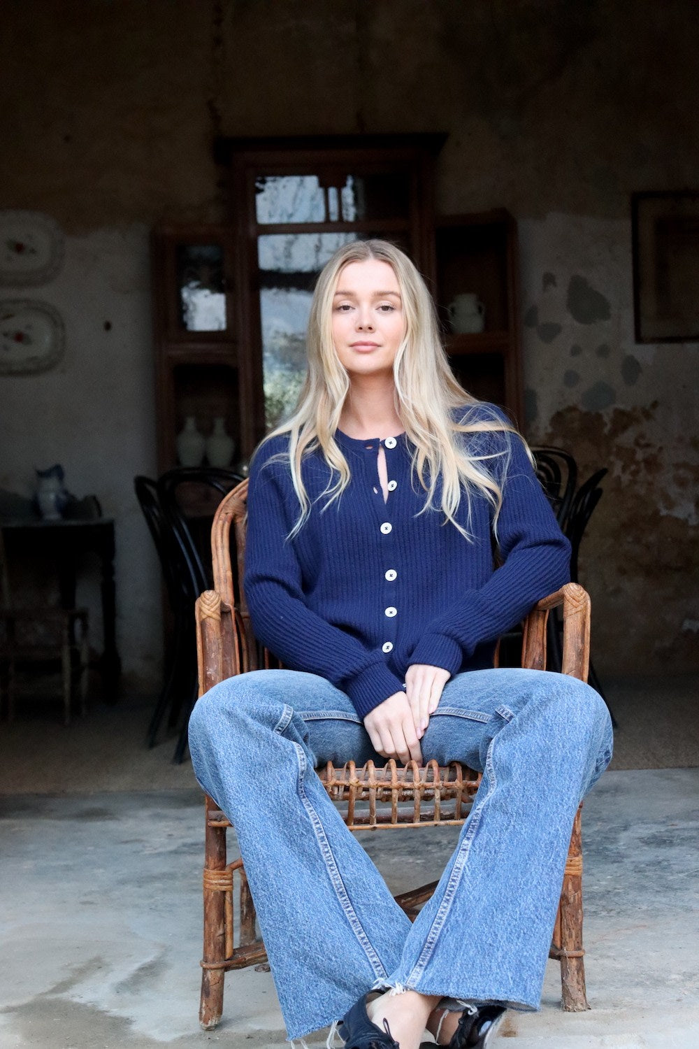 Vilna Cardigan - Navy