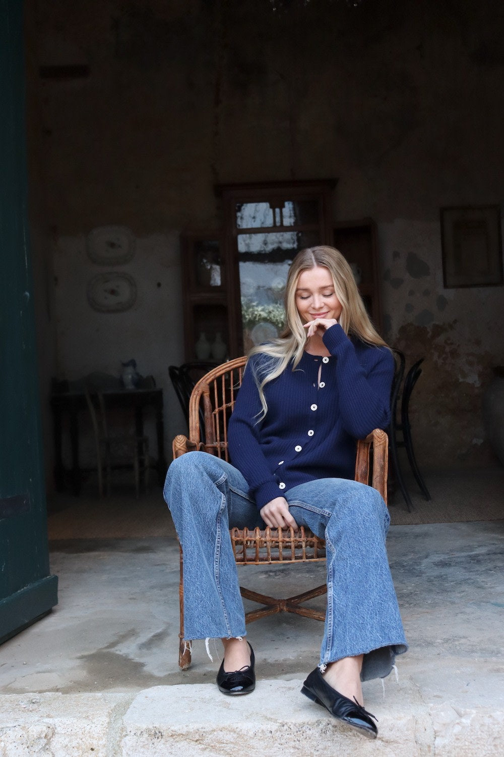 Vilna Cardigan - Navy