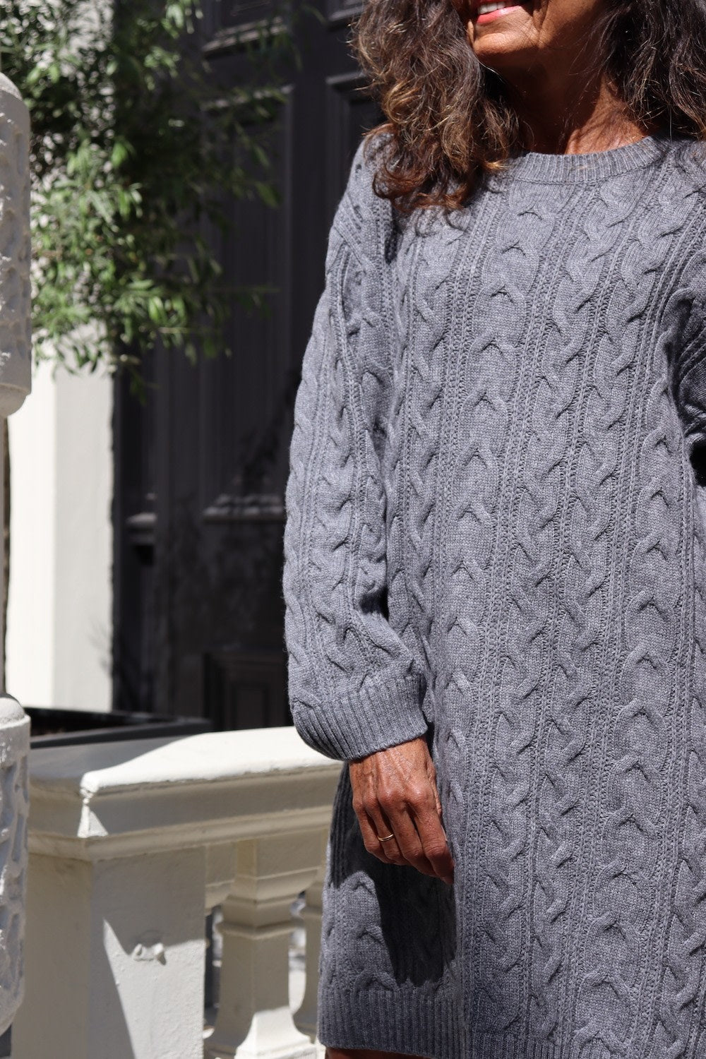 Dally Dress - Dark Grey Melange