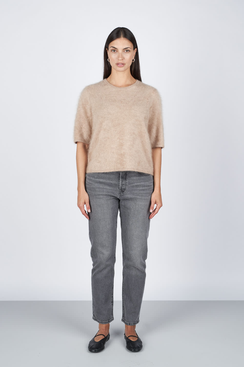 Izzie T-Shirt - Camel Melange