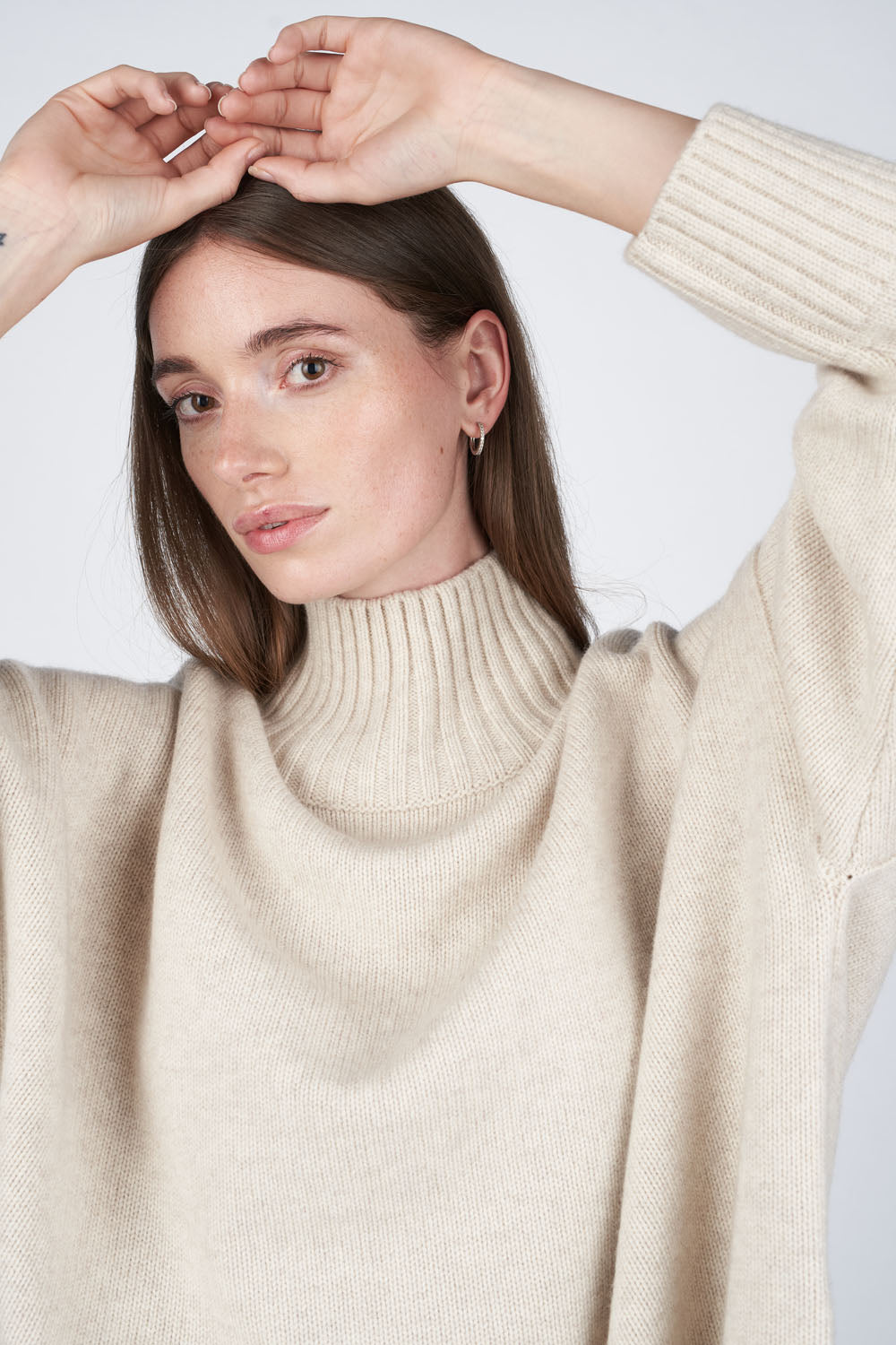 O'TAY Idette Jumper Bluser Warm Beige