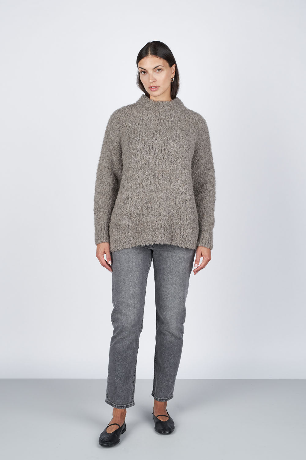 O'TAY Ime Jumper Bluser Teddy Grey