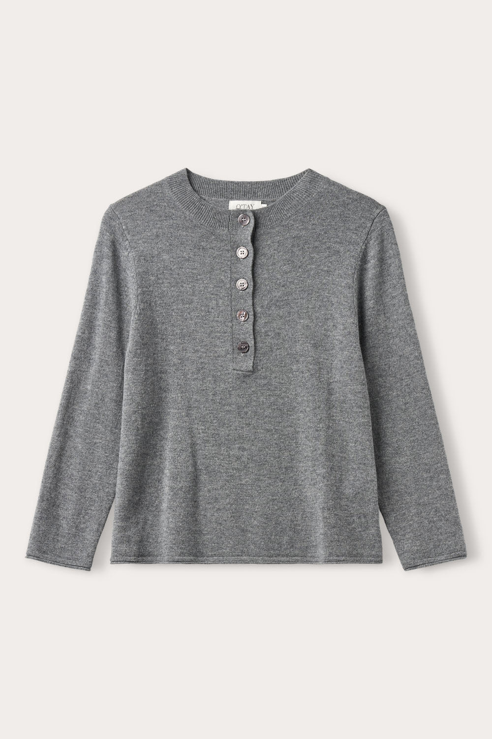 O'TAY Indie Blouse Cardigans Stone Grey