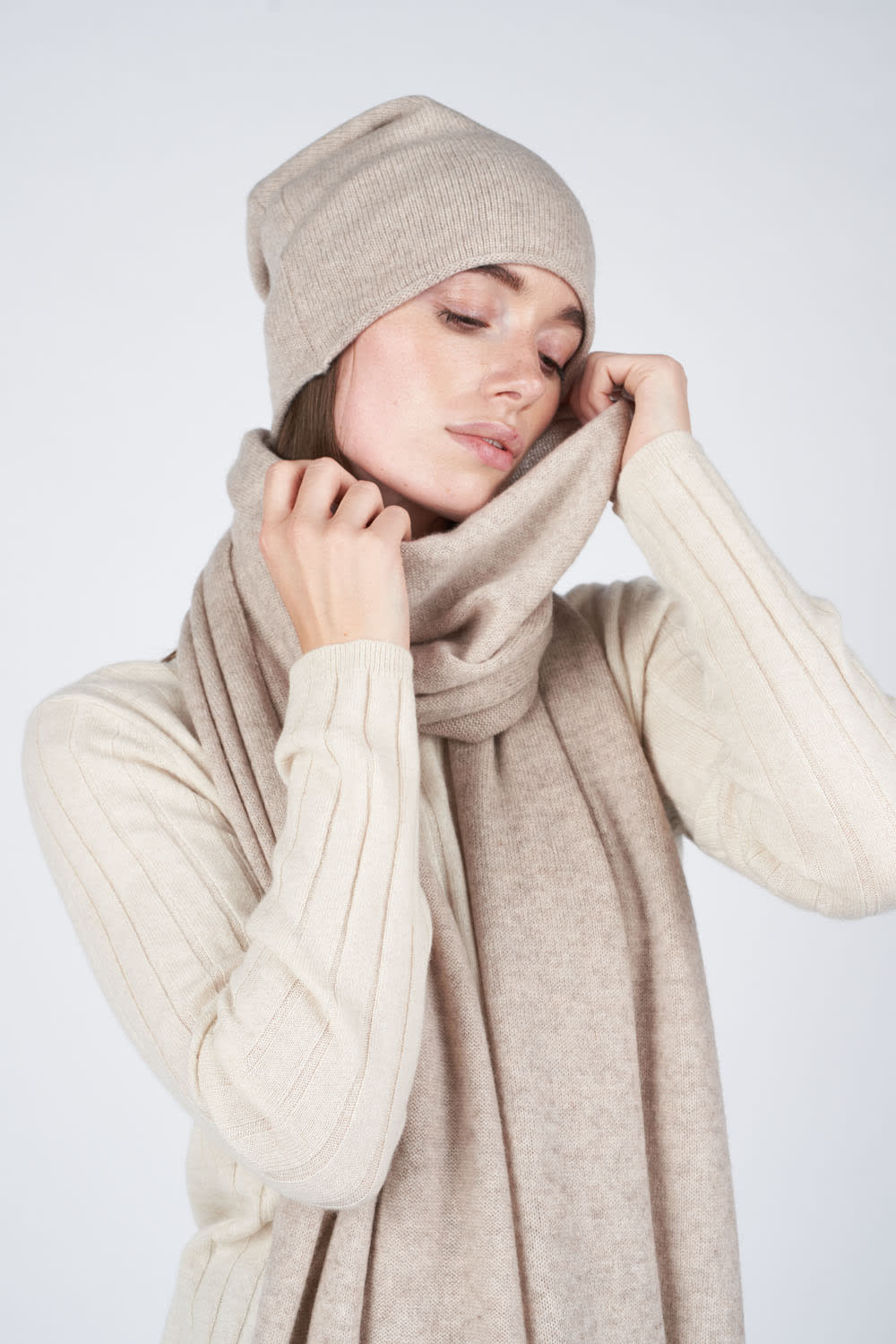 Jamilla Beanie - Beige Melange