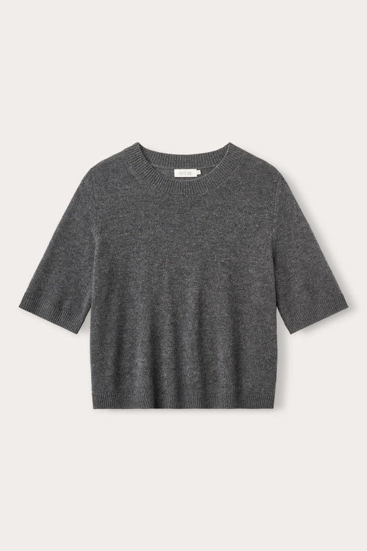 Laura T-Shirt - Dark Grey Melange