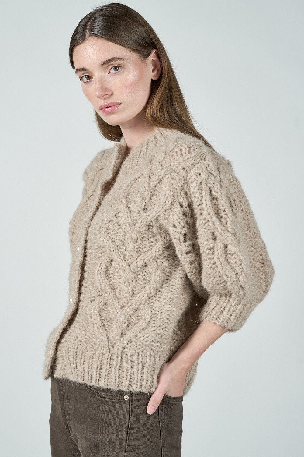 Lilo Cardigan - Taupe