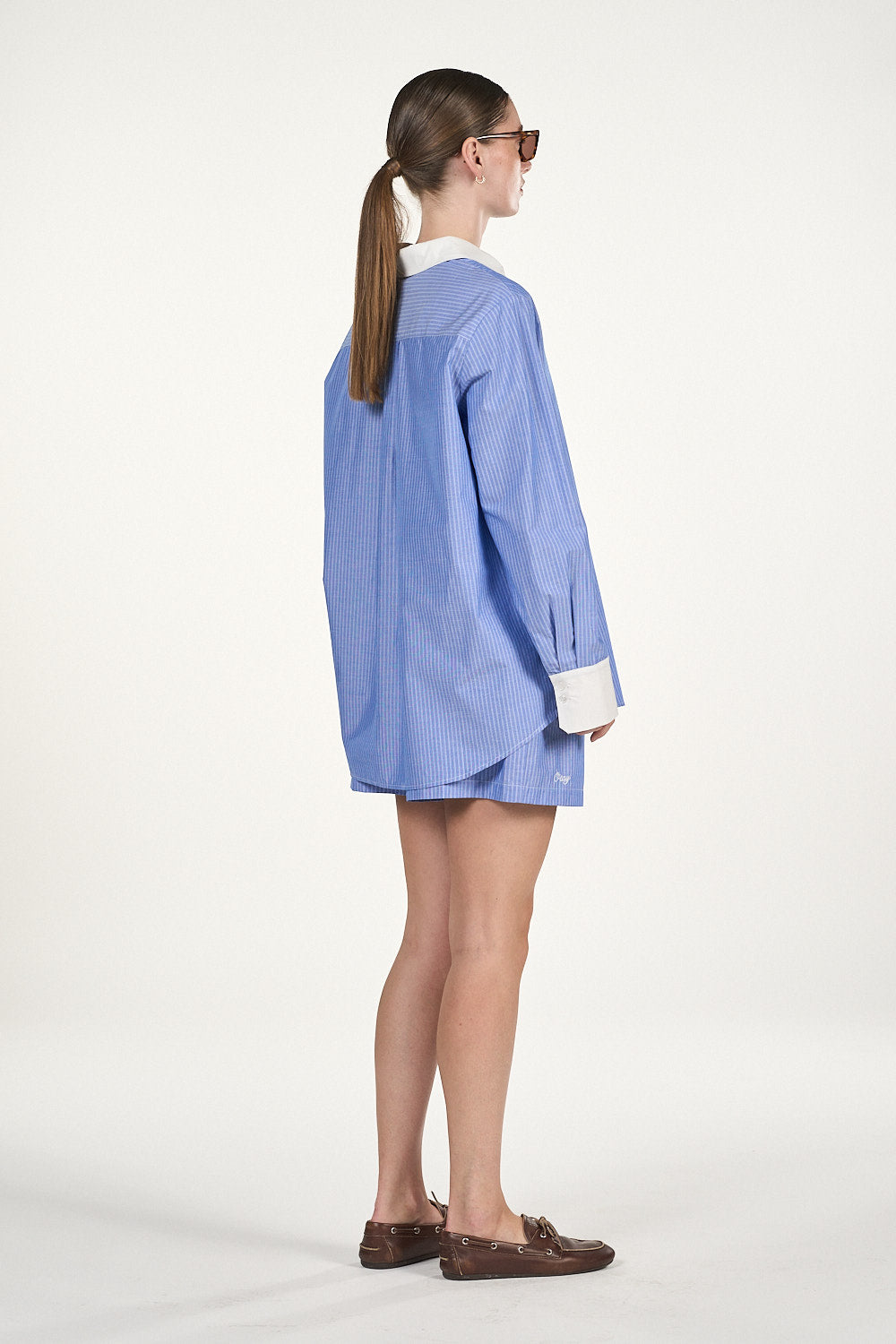 Macha Shorts - Blue Stripe