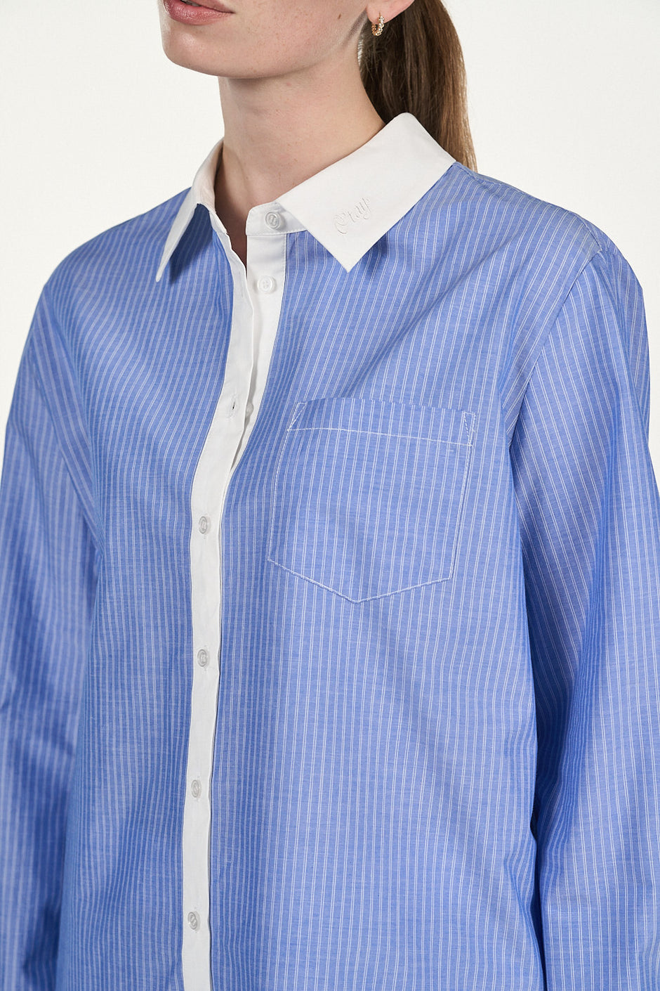 Malou Shirt - Blue Stripe