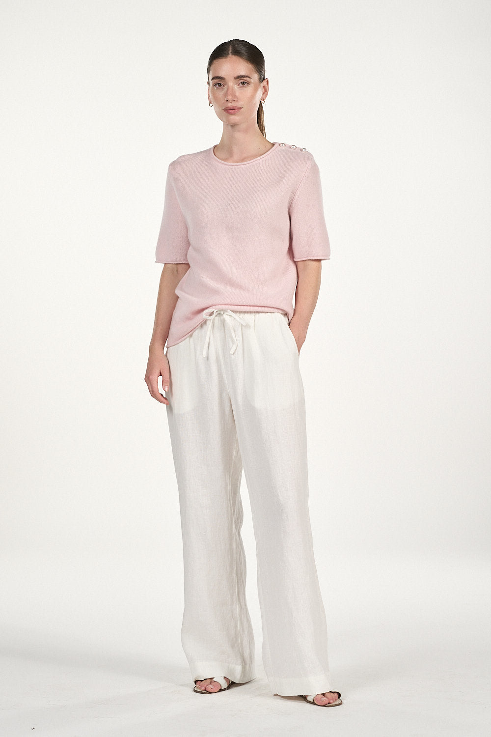 Martha T-shirt - Soft Rose