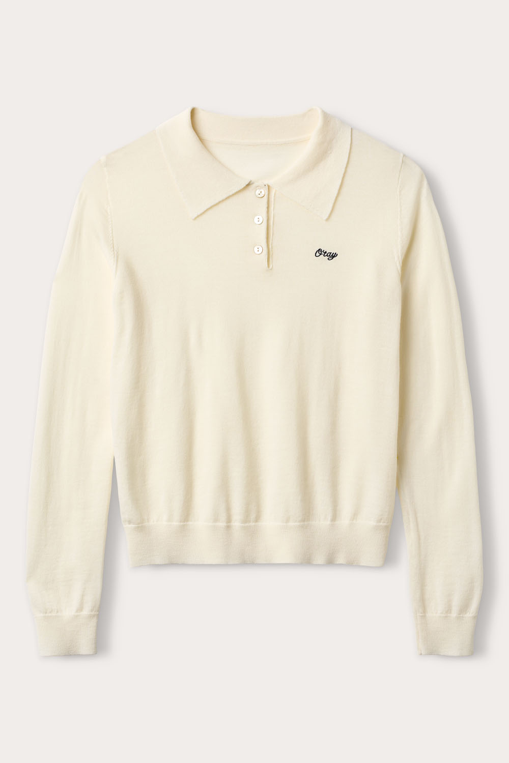 Melis Polo Blouse - Creme