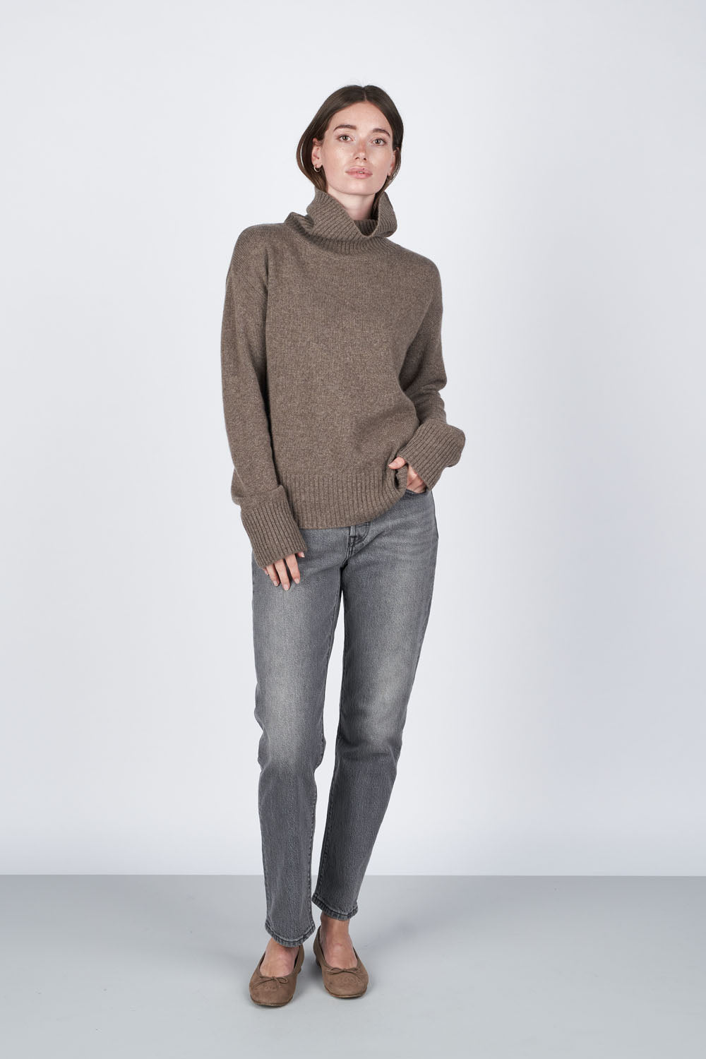 O'TAY Merle Jumper Bluser Brownstone