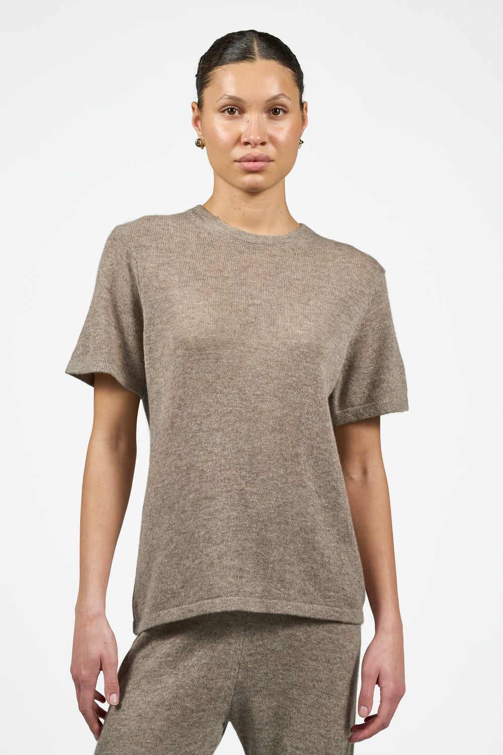 Noelle T-shirt - Mink Brown