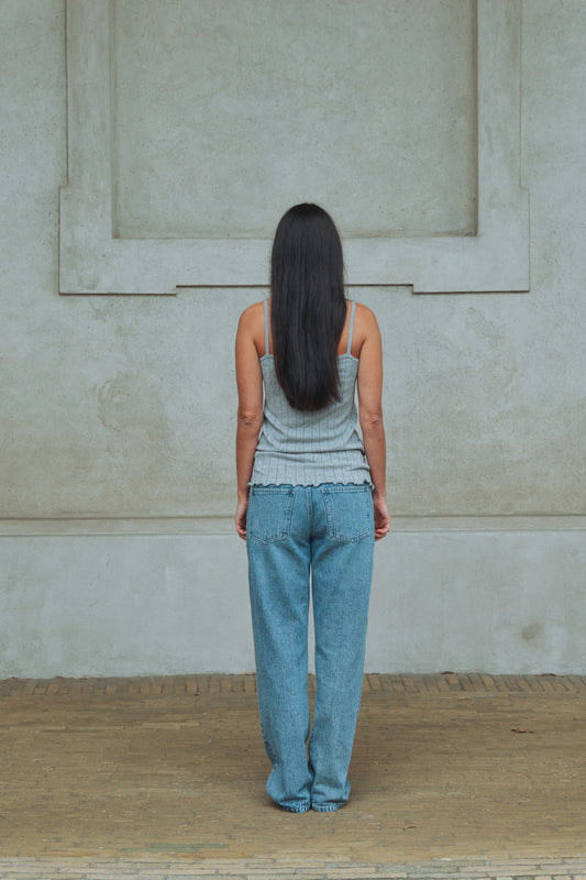 Carla Top - Frost Grey