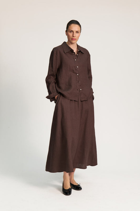 Madison Shirt - Dark Chocolate