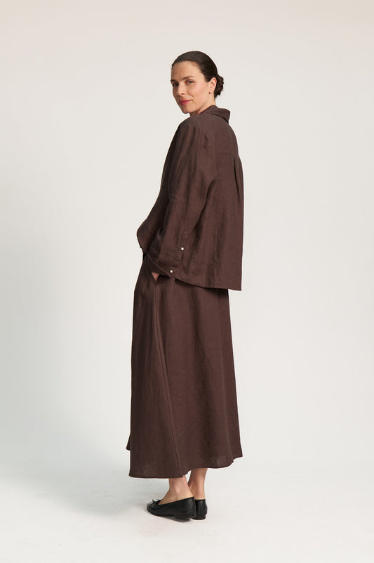 Gerda Skirt - Dark Chocolate