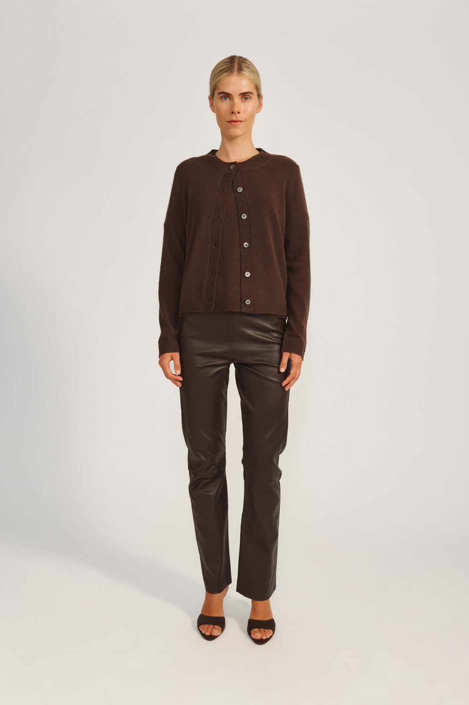 Oceania Cardigan - Espresso