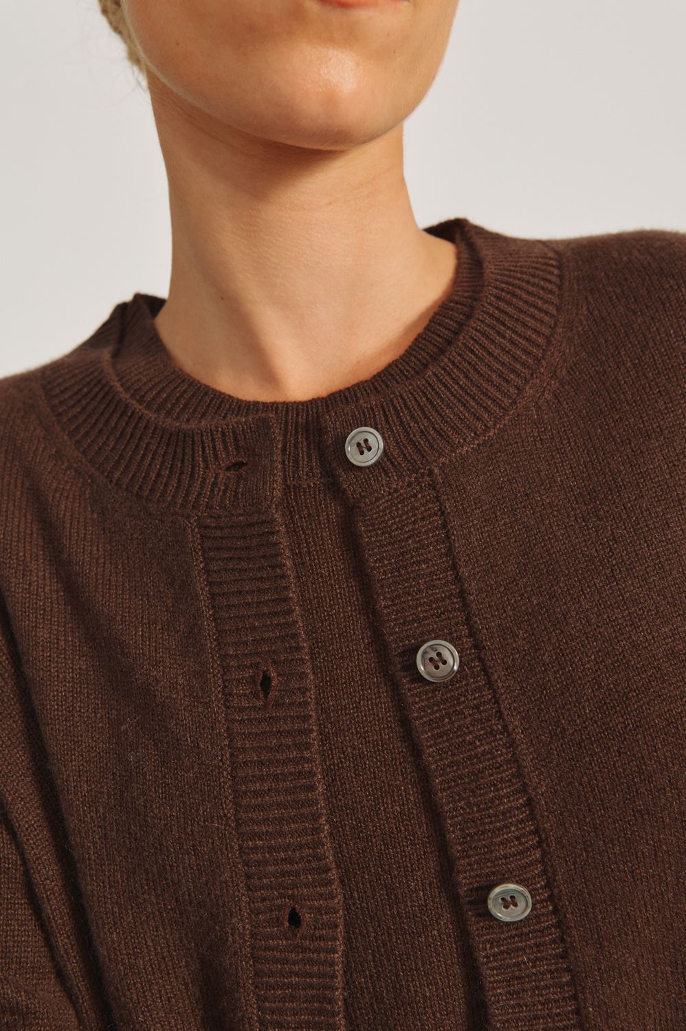 Oceania Cardigan - Espresso